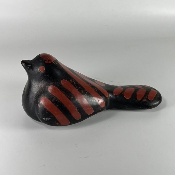 Vtg Peruvian Chulucanas Pottery Dove Sculpture Figurine Collectible Signed - Picture 2 of 13